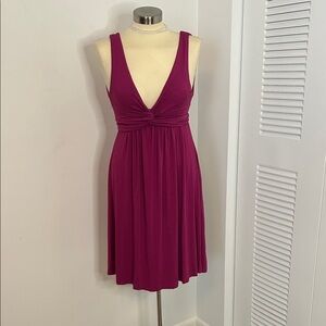 Chic Sleeveless Fuchsia Mini Dress